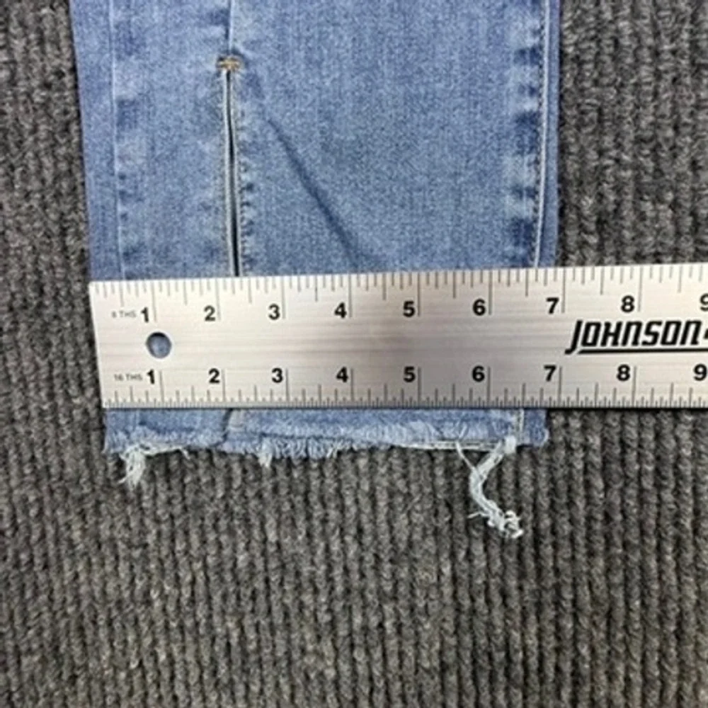 Urban Revivo Womens Blue High Rise Split Hem Straight Leg Jeans Size US 6